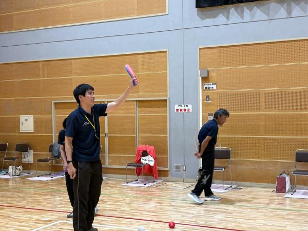 ボッチャ審判の様子