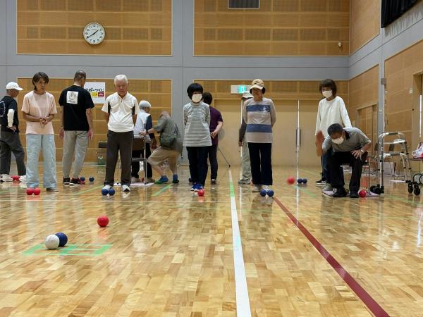 ボッチャ試合の様子