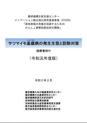 サツマイモ基腐病の発生生態と防除対策