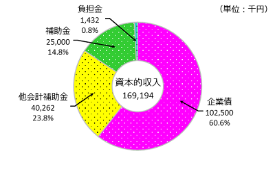 資本的収入の円グラフ