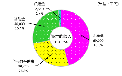 資本的収入の円グラフ