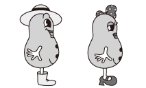 ピーちゃんナッちゃん単色