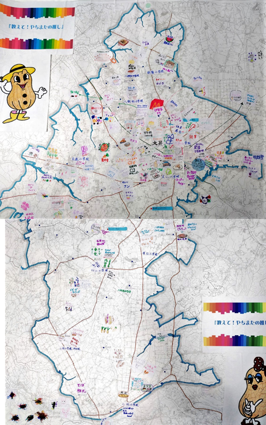 おしえてやちまたのおし！で作成した地図