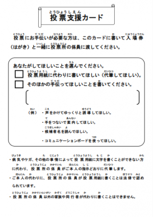 投票支援