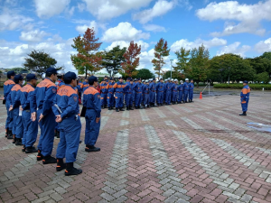連結送水訓練開会式