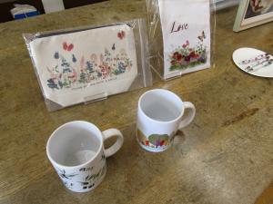 押し花サークルの作品