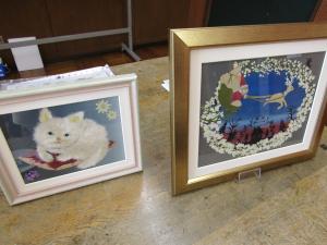 押し花サークルの作品