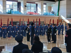 優良退団者に対し感謝状授与