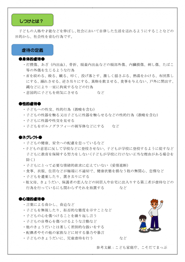 子どものしつけと虐待３