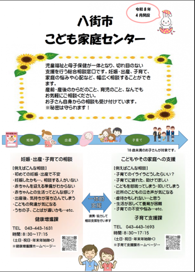 こども家庭センター案内チラシ